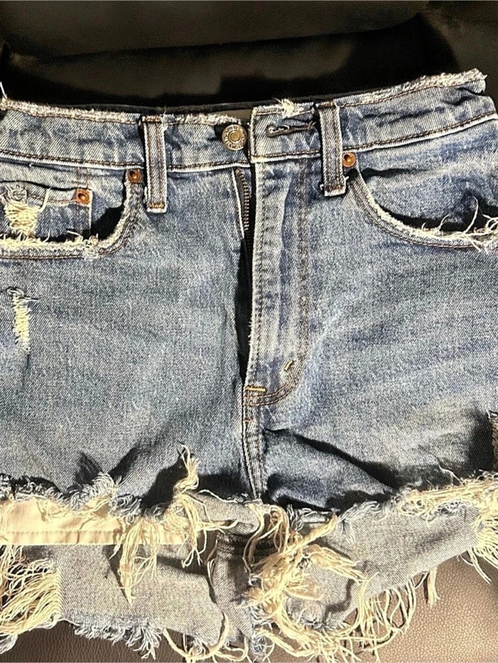 Abercrombie & Fitch Curve Love High Rise Mom Shorts
